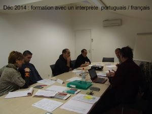 Formation traduite par un interprete